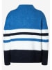 More & More Sweter w kolorze niebiesko-biało-czarnym