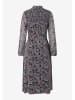 More & More Jurk donkerblauw/beige