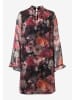 More & More Kleid in Schwarz/ Rosa/ Orange
