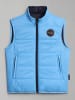 Napapijri Omkeerbare doorgestikte bodywarmer lichtblauw/donkerblauw