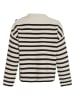MOSS COPENHAGEN Pullover "Carina" in Weiß/ Schwarz