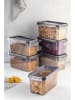 Violeta Home 3-delige set: vershouddozen antraciet - 4 l