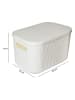 Violeta Home Opbergmand wit - (B)25 x (H)17 x (D)15 cm