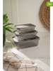 Violeta Home 3-delige set: vershouddozen antraciet