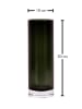 FYNCH-HATTON Vase "Elani" in Anthrazit - (H)30 x Ø 10 cm