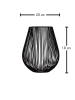 FYNCH-HATTON Windlicht "Marataba" in Schwarz - (H)20x Ø 18 cm