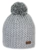 Sterntaler Muts met pompon grijs