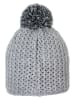 Sterntaler Muts met pompon grijs