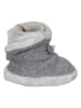 Sterntaler® Hauschuhe in Grau/ Weiß