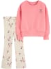 carter's 2-delige outfit wit/lichtroze