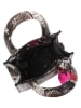 Buffalo Henkeltasche in Schwarz/ Creme - (B)16 x (H)17 x (T)9 cm