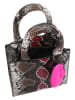 Buffalo Henkeltasche in Schwarz/ Creme - (B)16 x (H)17 x (T)9 cm