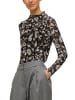 s.Oliver Longsleeve zwart/wit