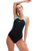 Speedo Badpak zwart/paars/lichtblauw