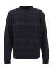 FYNCH-HATTON Wollpullover in Dunkelblau