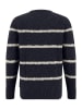 FYNCH-HATTON Pullover in Dunkelblau/ Creme