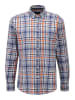 FYNCH-HATTON Hemd in Blau/ Orange