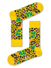 Happy Socks 2er-Set: Socken "Leopard" in Rosa/ Gelb