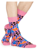 Happy Socks 2-delige set: sokken "Leopard" lichtroze/geel