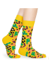 Happy Socks 2-delige set: sokken "Leopard" lichtroze/geel