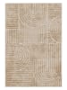 CARPET DIEM Kurzflor-Teppich in Beige/ Hellbraun