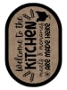 CARPET DIEM Kurzflor-Teppich in Hellbraun/ Schwarz