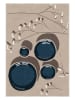 CARPET DIEM Laagpolig tapijt beige/blauw