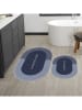 CARPET DIEM 2-delige set: badmatten blauw/donkerblauw