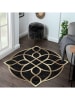 CARPET DIEM Kurzflor-Teppich in Schwarz/ Gold