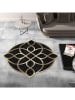 CARPET DIEM Kurzflor-Teppich in Schwarz/ Gold