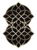 CARPET DIEM Dywan w kolorze złoto-czarnym