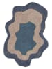 CARPET DIEM Kurzflor-Teppich in Blau/ Beige