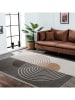 CARPET DIEM Kurzflor-Teppich in Grau/ Beige