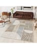 CARPET DIEM Kurzflor-Teppich in Beige/ Grau