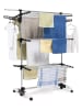 IDOMYA Essentials Wäscheständer ''Optima'' in Silber - (B)105 x (H)150 x (T)67 cm