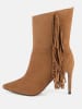 loft37 Leder-Stiefeletten "Good Vibrations" in Hellbraun