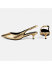loft37 Leder-Slingpumps "Elegance Essence" in Gold