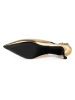 loft37 Leder-Slingpumps in Gold