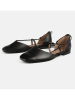 loft37 Leren ballerina's "Bye Bye" zwart