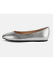 loft37 Leren ballerina's "Baby Come On" zilverkleurig