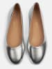 loft37 Leren ballerina's "Baby Come On" zilverkleurig