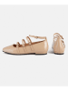 loft37 Leren slingballerina's "Cheers" beige