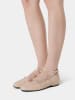 loft37 Leren slingballerina's "Cheers" beige