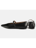 loft37 Leder-Spangenballerinas "Different Part" in Schwarz