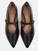 loft37 Leder-Spangenballerinas "Different Part" in Schwarz