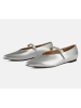 loft37 Leder-Spangenballerinas "Different Part" in Silber