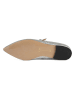 loft37 Leder-Spangenballerinas in Silber