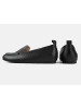 loft37 Leder-Slipper "No Escape" in Schwarz