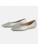 loft37 Leder-Ballerinas "Slow Motion" in Silber