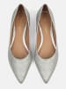 loft37 Leder-Ballerinas "Slow Motion" in Silber